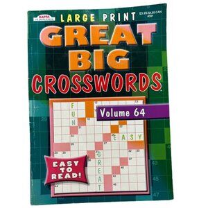 Great Big Crosswords book paperback 2015 english Kappa Books 97pgs READ